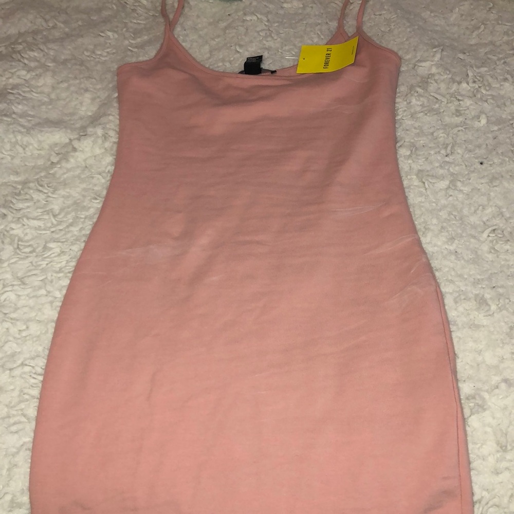Pink body on dress